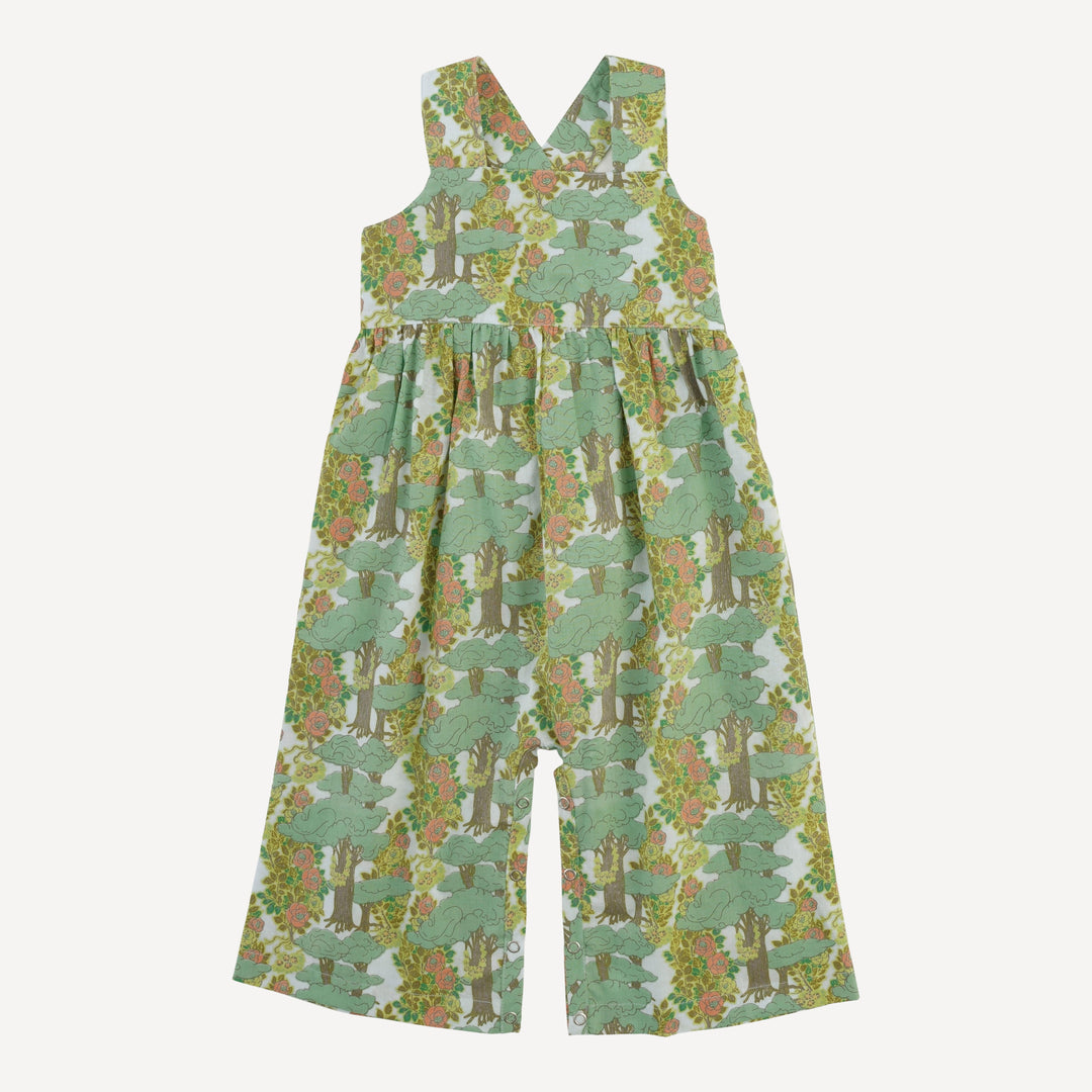 gaucho jumpsuit | goldilocks morning woods | organic cotton woven