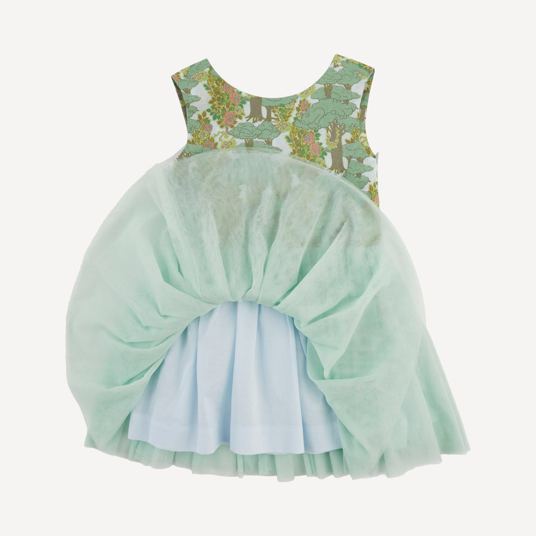 lark dress | goldilocks morning woods | organic cotton woven