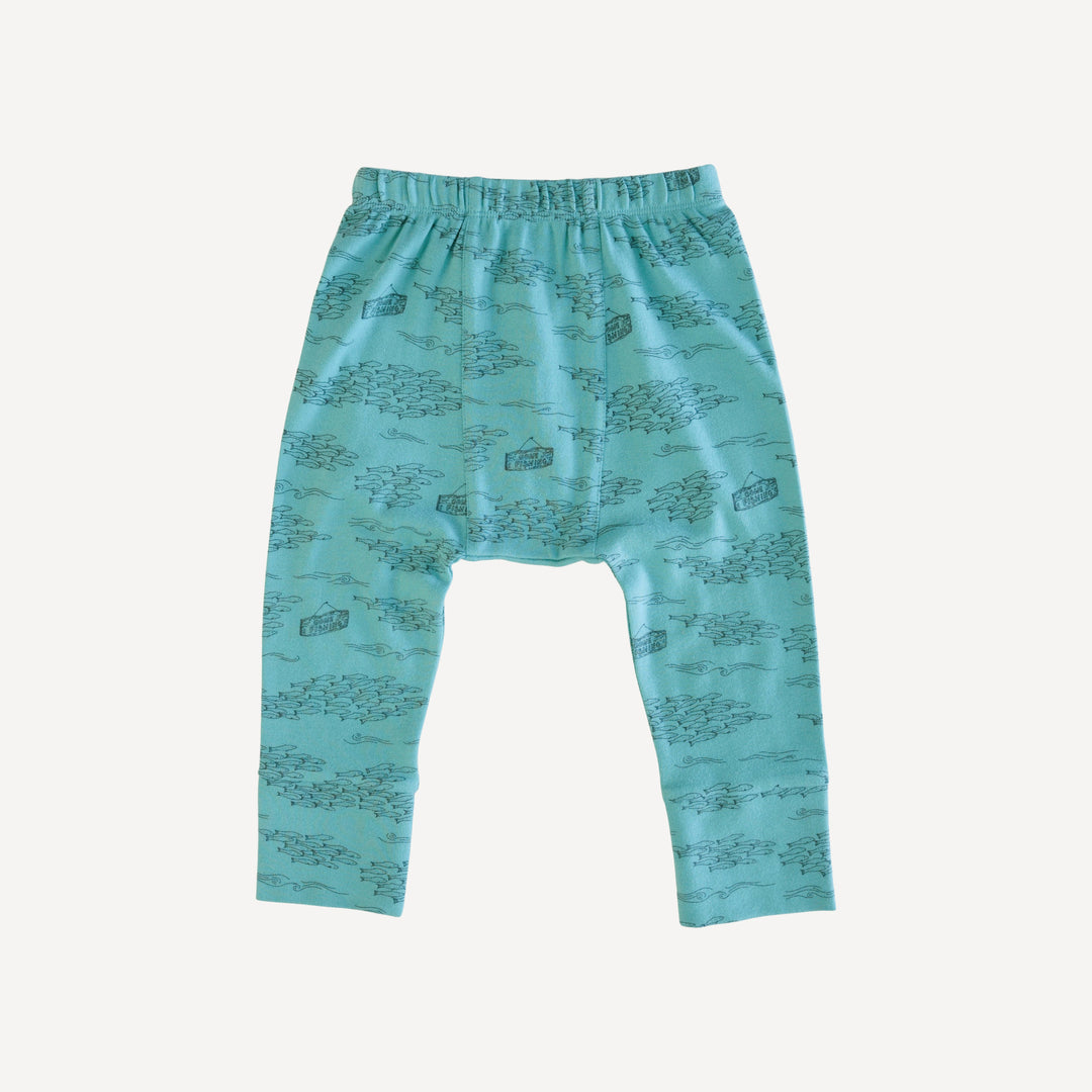 classic panda pant | gone fishing | organic cotton interlock