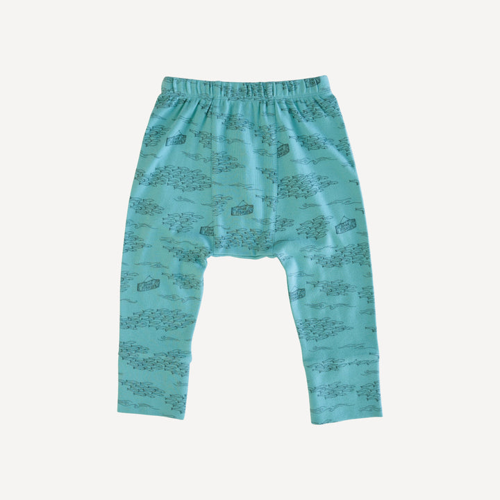 classic panda pant | gone fishing | organic cotton interlock