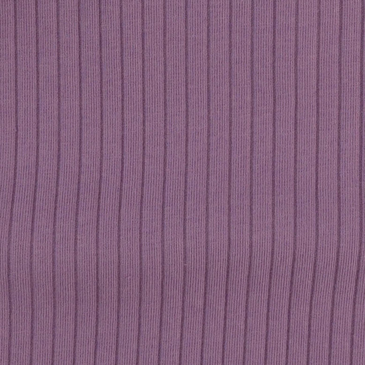 short sleeve peter pan top | grape gloss | organic cotton wide rib