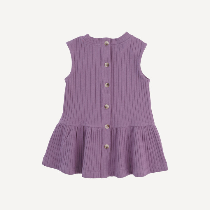 sleeveless kate top | grape gloss | organic cotton wide rib