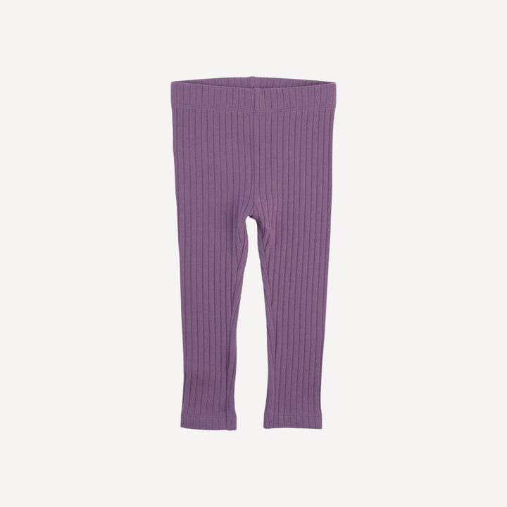 short puff sleeve prairie top and legging set | grape goldilocks floral | organic cotton woven