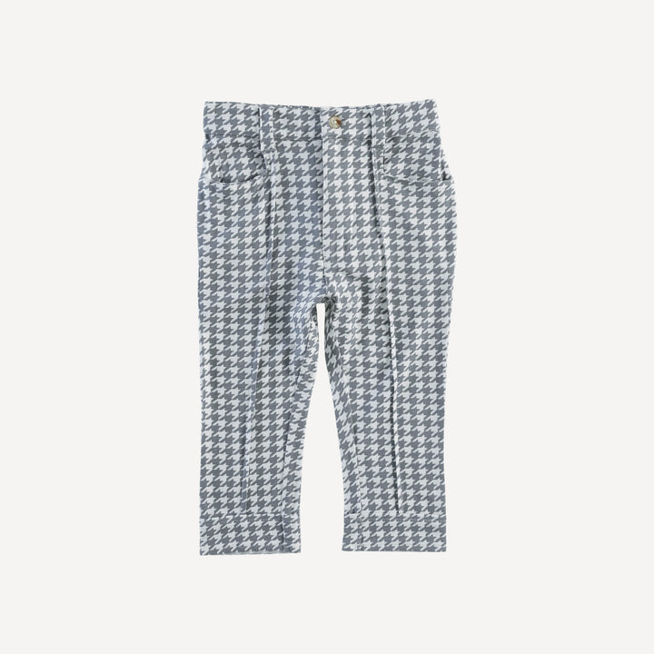 pintuck pant | gray houndstooth | bamboo