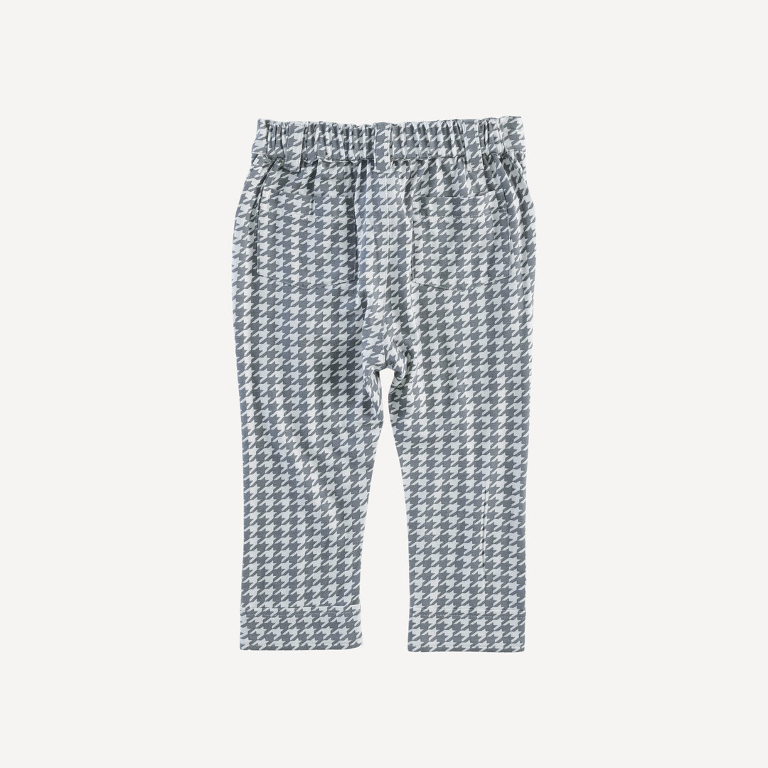 pintuck pant | gray houndstooth | bamboo