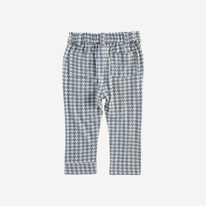 pintuck pant | gray houndstooth | bamboo