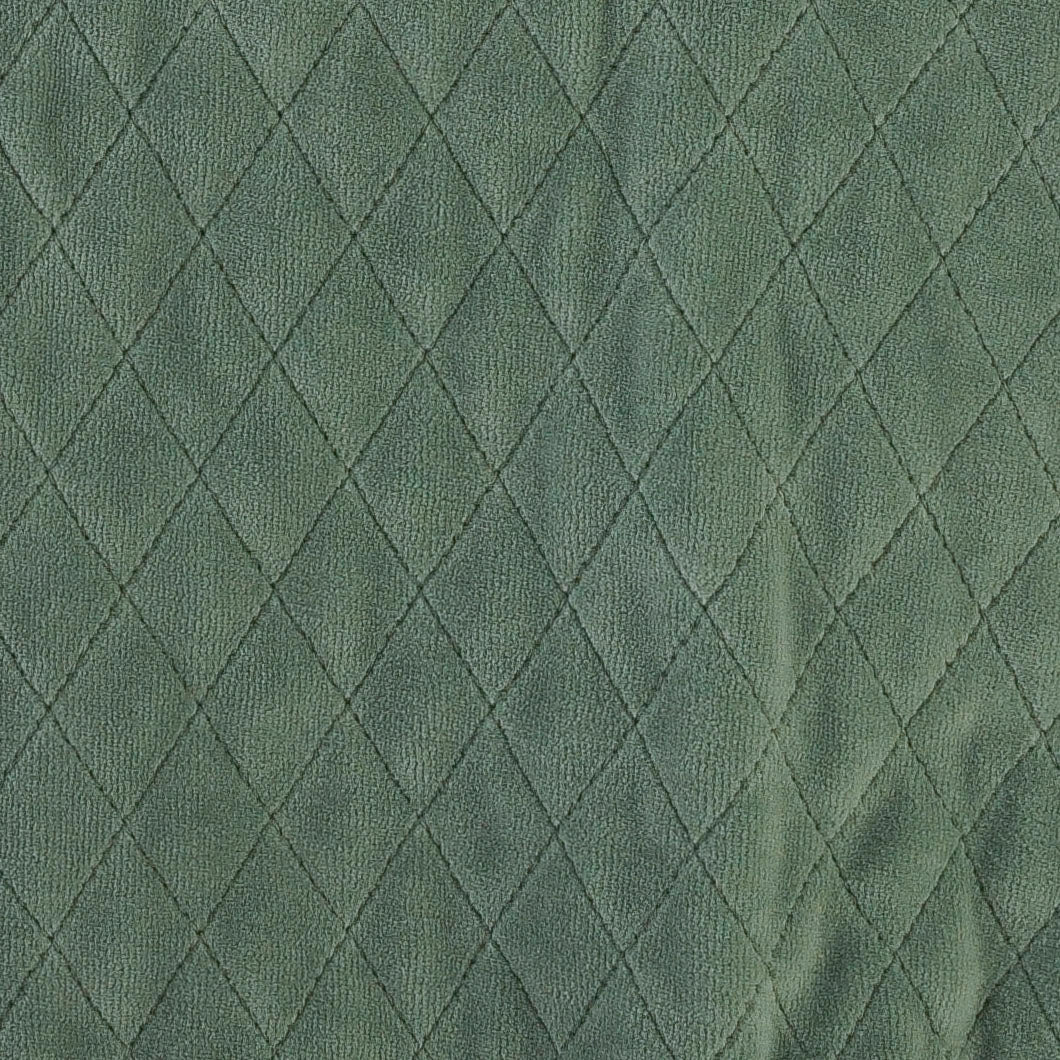 PRESALE quilted cuffed pant | green bay | organic cotton velour