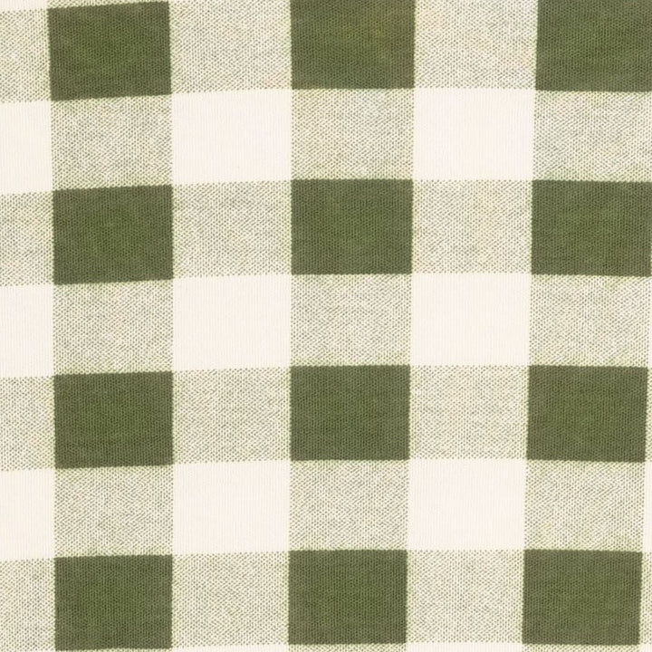 womens tank | green gingham | organic cotton interlock