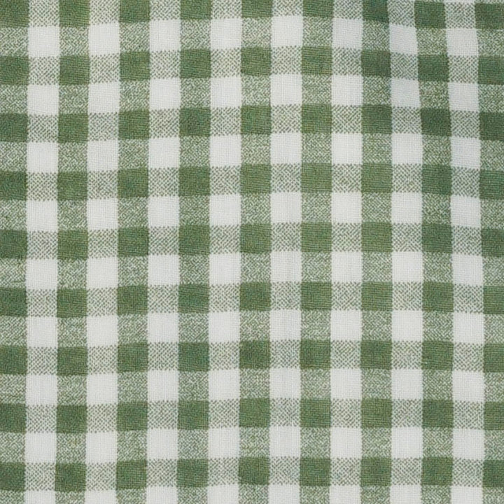 suit jacket | green gingham | organic cotton gauze