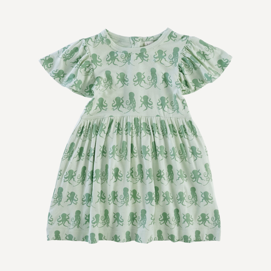 colette dress | green octopus | bamboo