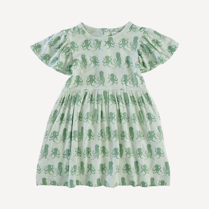 colette dress | green octopus | bamboo