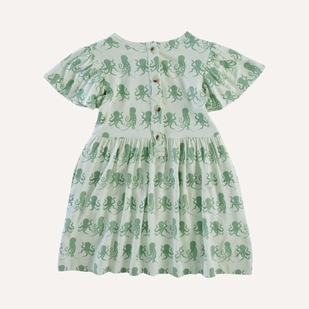 colette dress | green octopus | bamboo