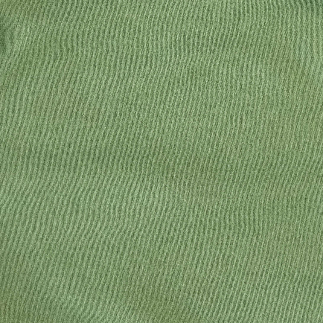 long sleeve zipper footie | green sprig | organic cotton interlock