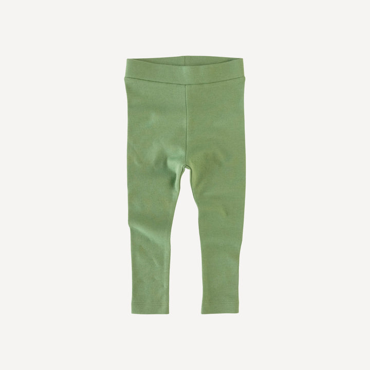 classic skinny legging | green sprig | organic cotton interlock