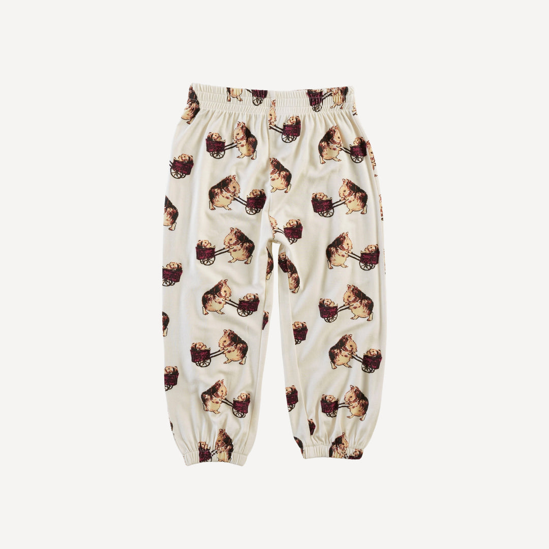 long sleeve relaxed jogger set | guinea pig | bamboo