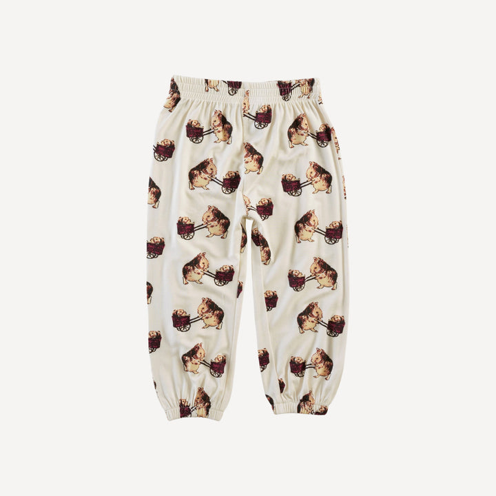 long sleeve relaxed jogger set | guinea pig | bamboo