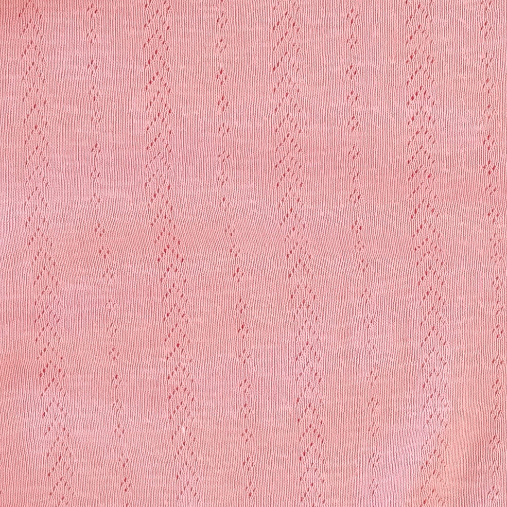 knot top elastic headband | gum pink | organic cotton pointelle