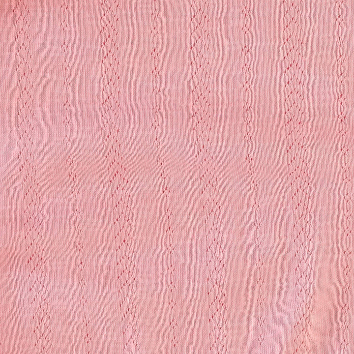 knot top elastic headband | gum pink | organic cotton pointelle