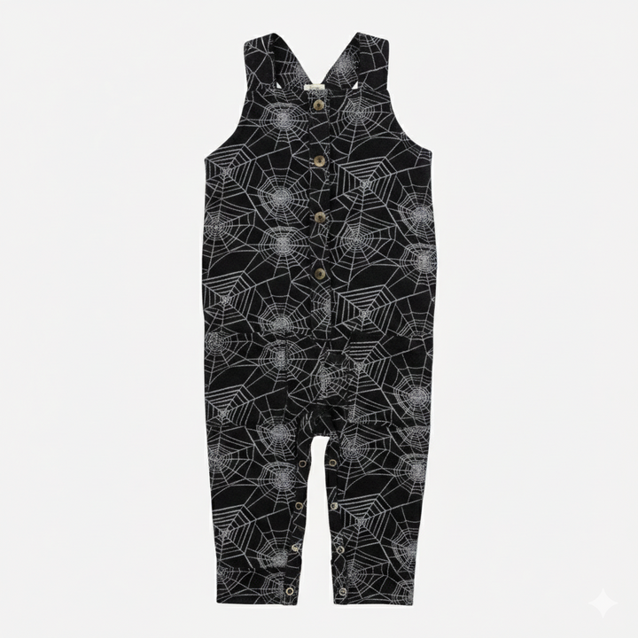 button pocket overall | spiderweb | organic cotton interlock