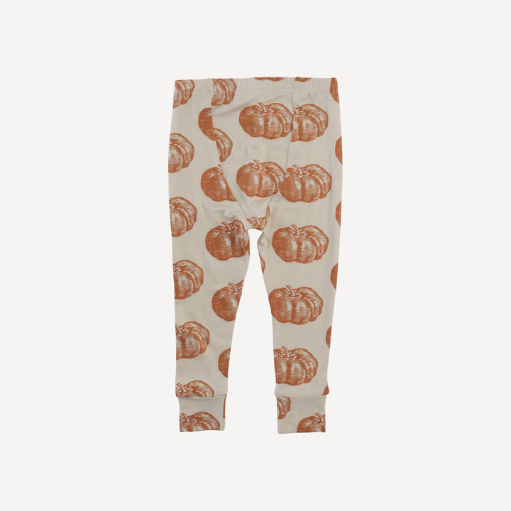 long sleeve crew neck pj set | harvest pumpkin | bamboo