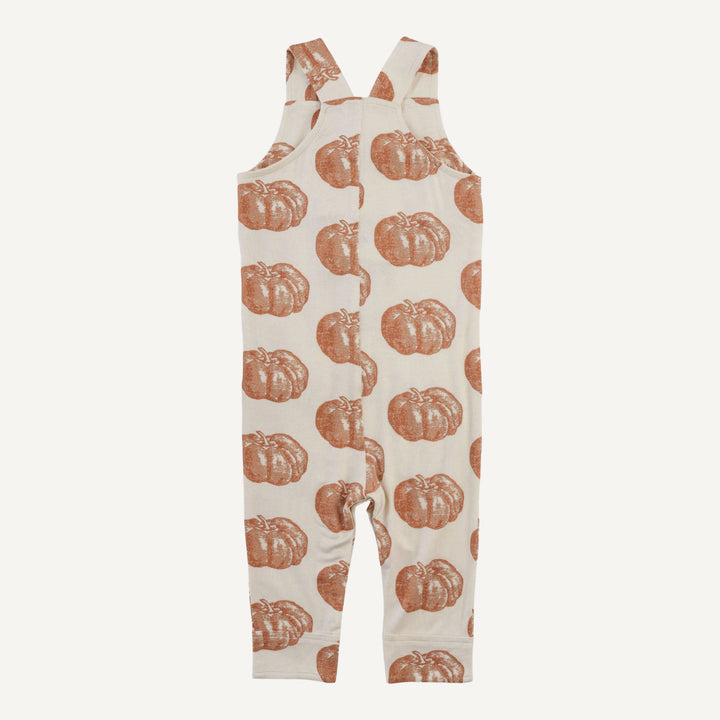 button pocket overall | harvest pumpkin | organic cotton interlock