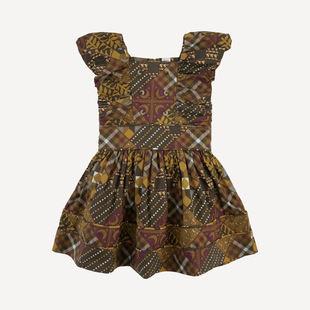 wonderland dress | harvest quilt | organic cotton woven