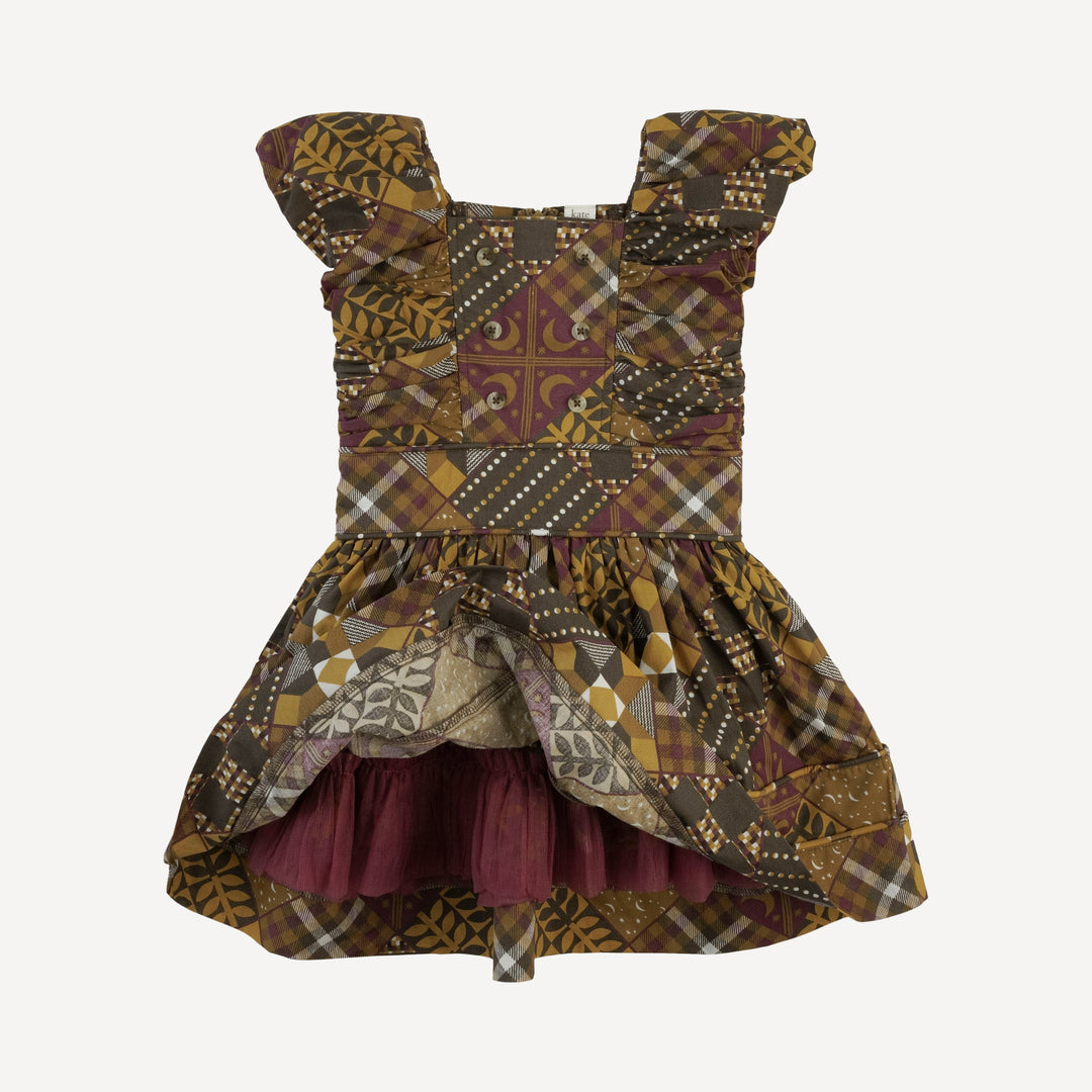 wonderland dress | harvest quilt | organic cotton woven