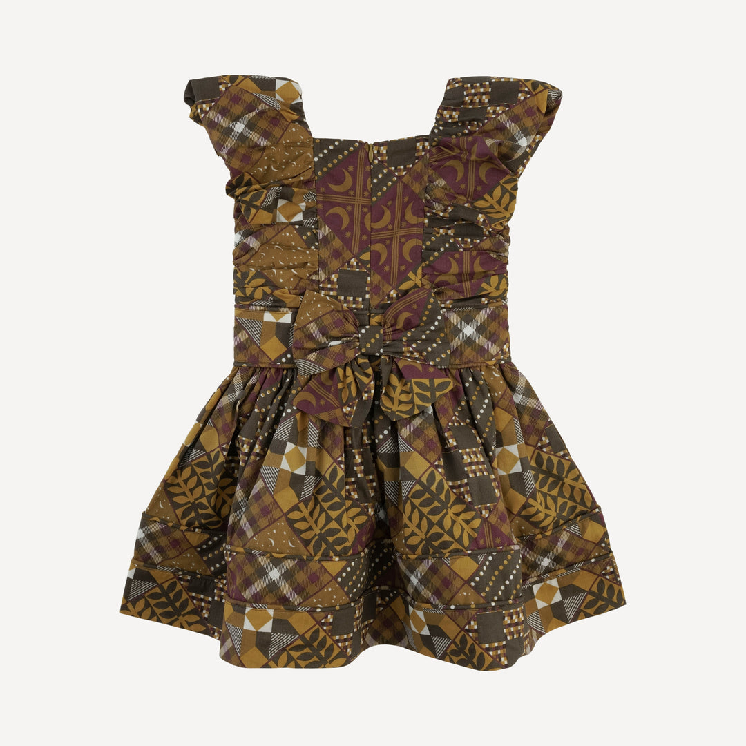 wonderland dress | harvest quilt | organic cotton woven