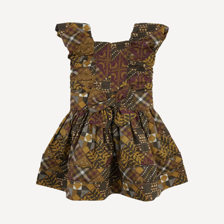 wonderland dress | harvest quilt | organic cotton woven