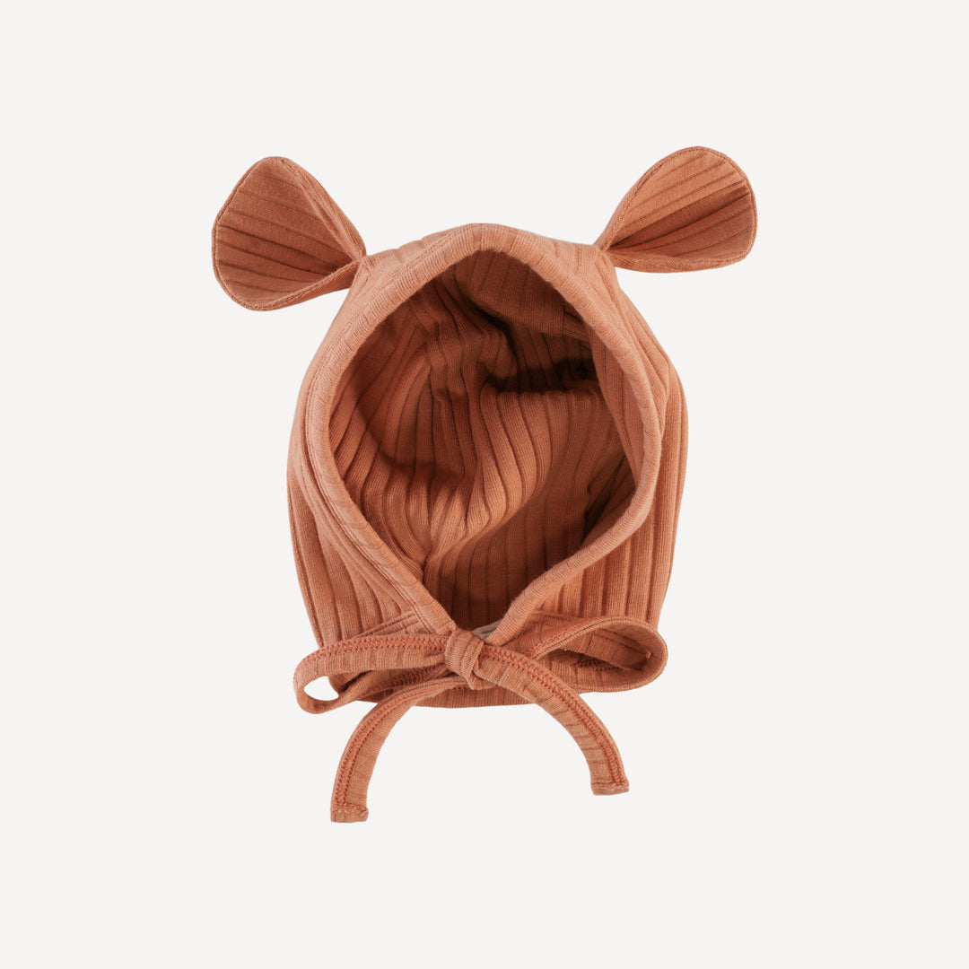 bear hat | autumn | organic cotton wide rib