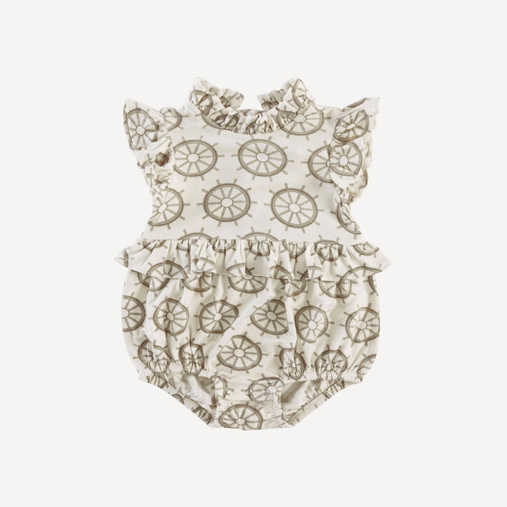 sleeveless little ruffle bubble | helm | bamboo