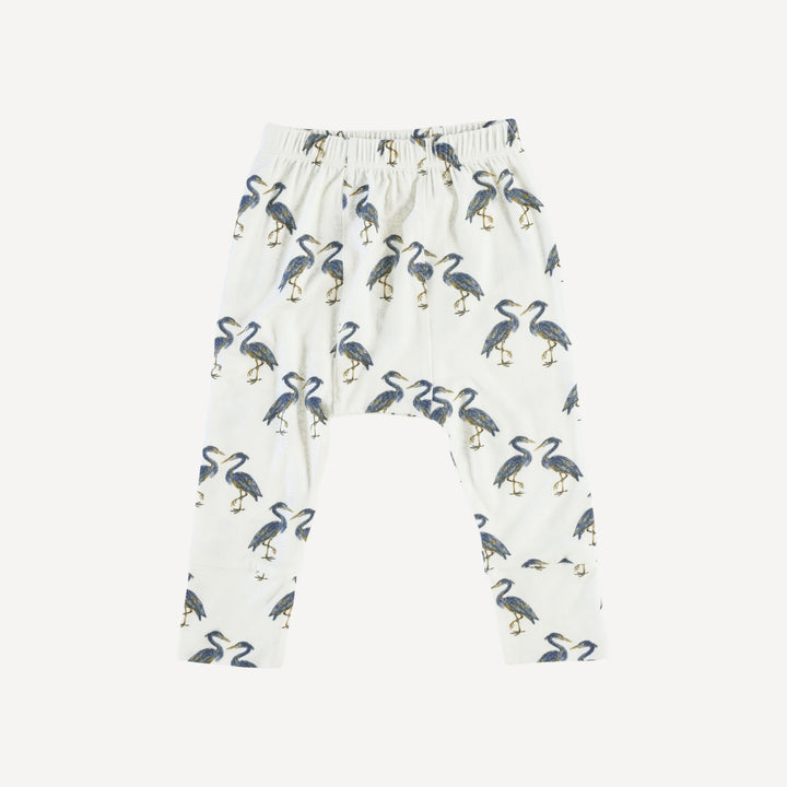 classic panda pant | heron | modal