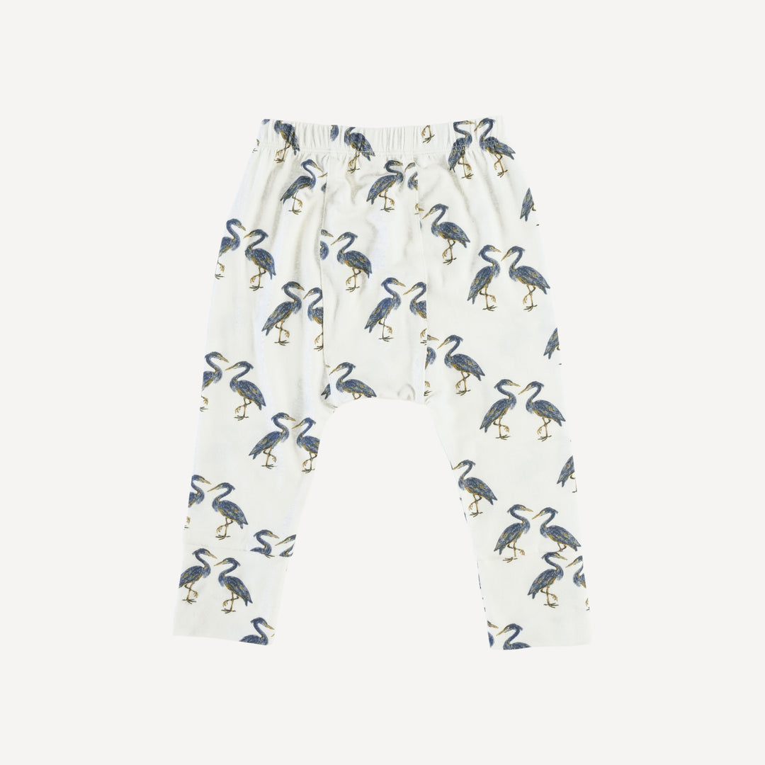 classic panda pant | heron | modal