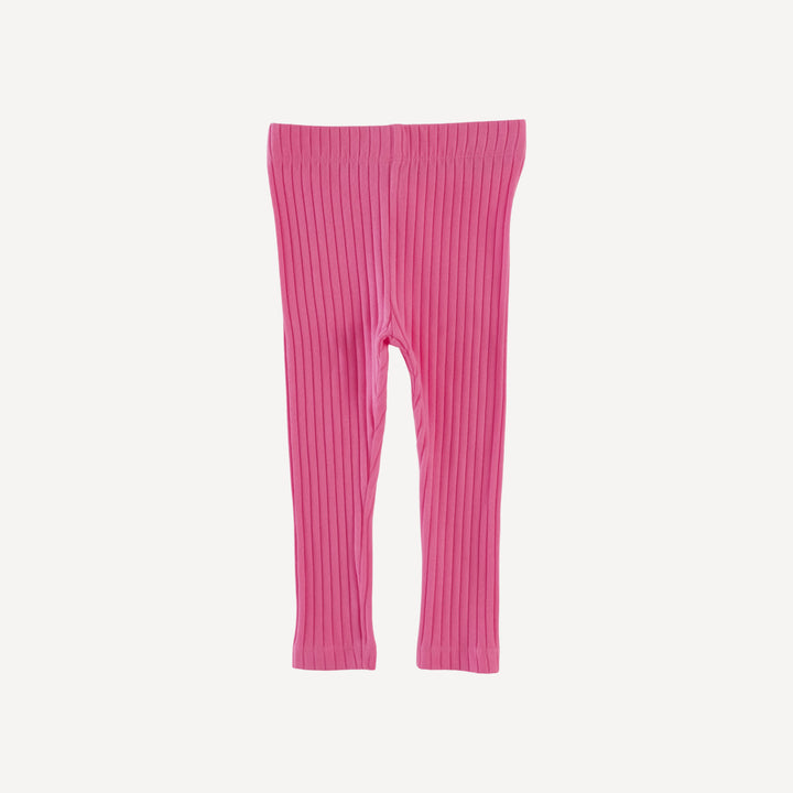 classic skinny legging | hibiscus flower | organic cotton wide rib