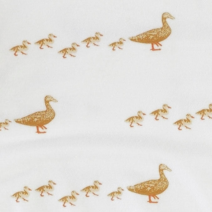 long sleeve two way zipper footie | honey ducks | bamboo