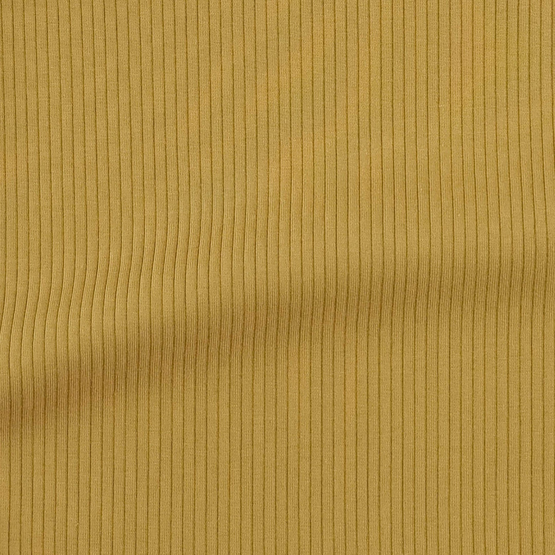 flutter sleeve ruffle top | honey mustard | organic cotton single rib