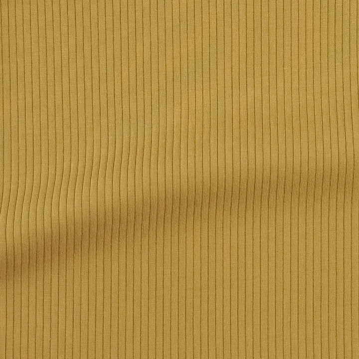 flutter sleeve ruffle top | honey mustard | organic cotton single rib
