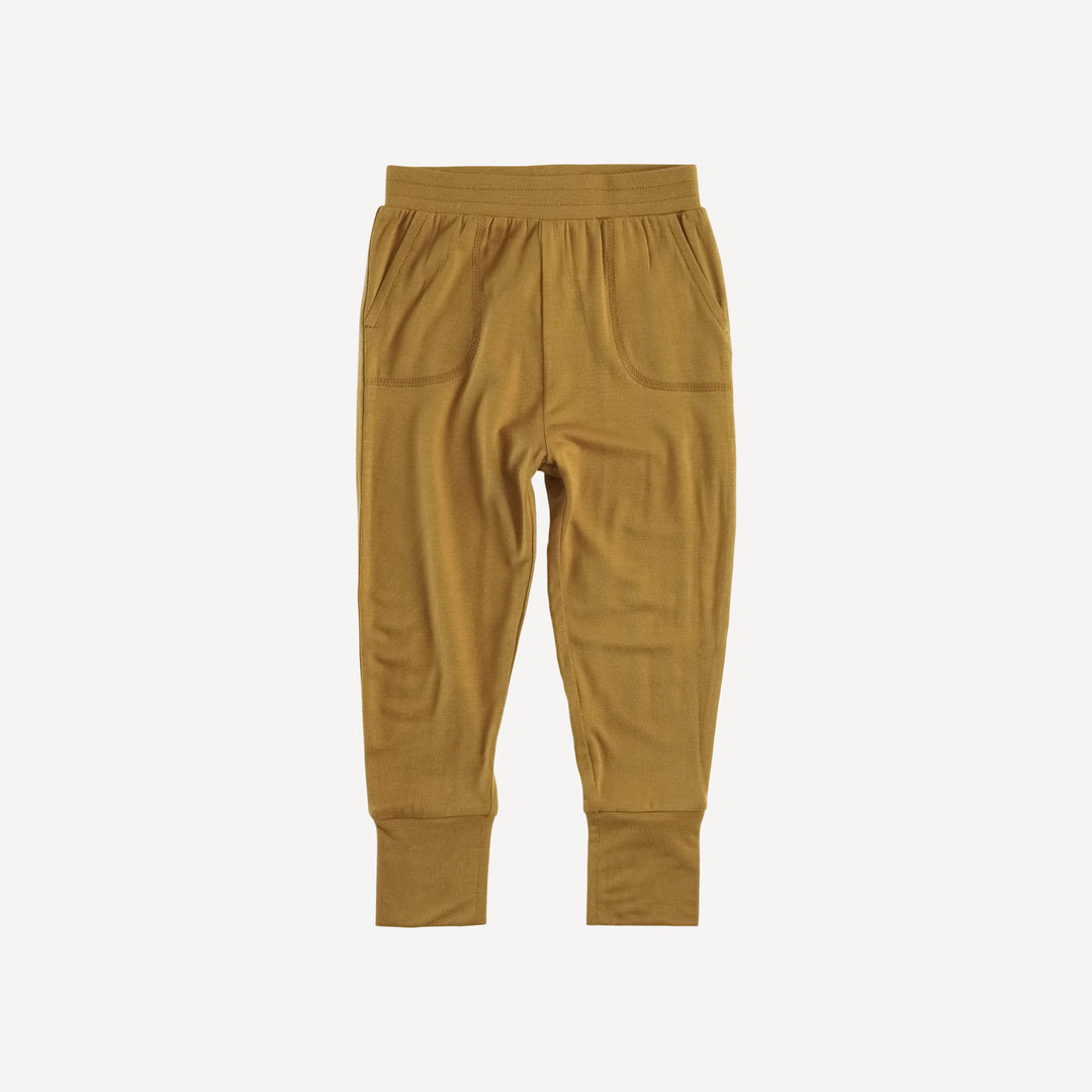 slim sport jogger | honey mustard | lenzing modal