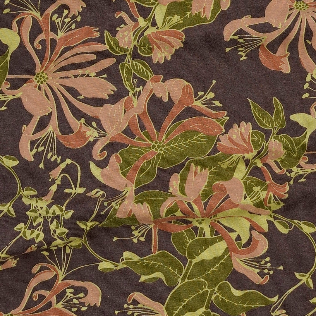 womens long sleeve button front v-waist jumpsuit | honeysuckle | bamboo