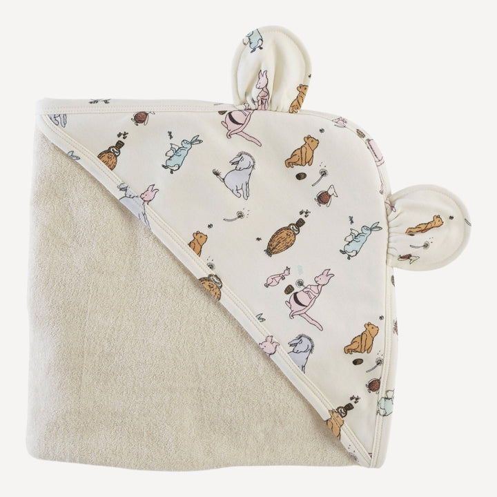 bear ear towel | pooh & friends | organic cotton terry