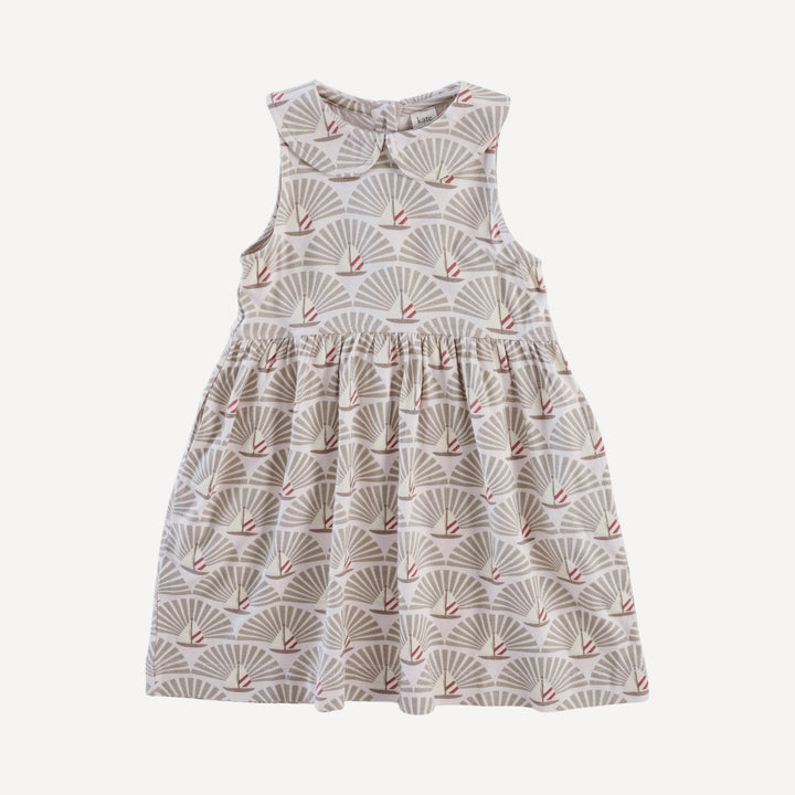sleeveless peter pan dress | horizon sailing | bamboo
