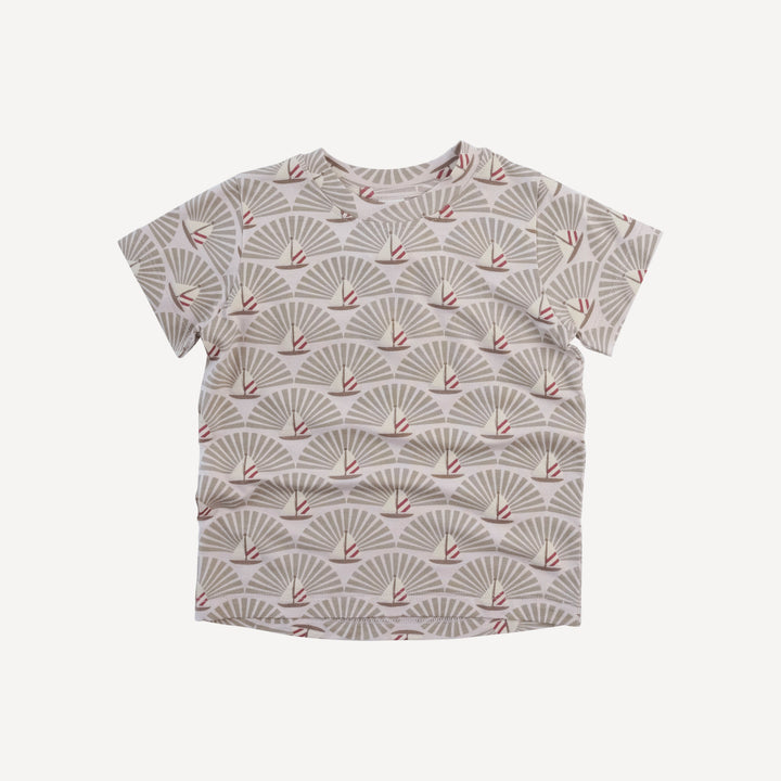 short sleeve essential boxy tee | horizon sailing | bamboo