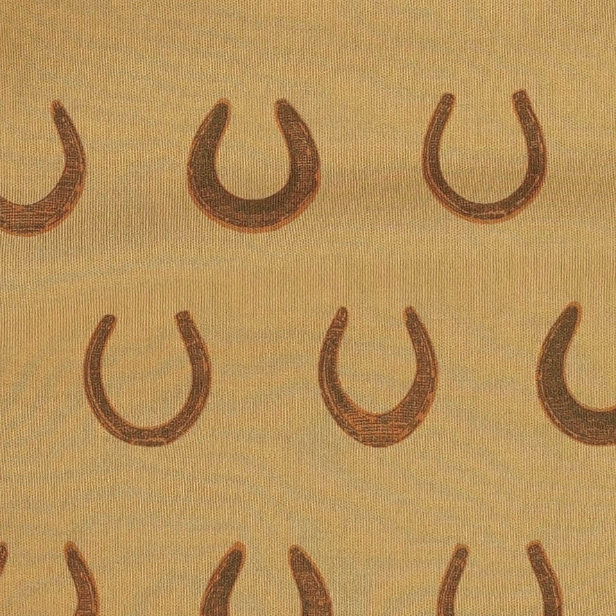 long sleeve trimmed bubble jumper | horseshoes | organic cotton interlock