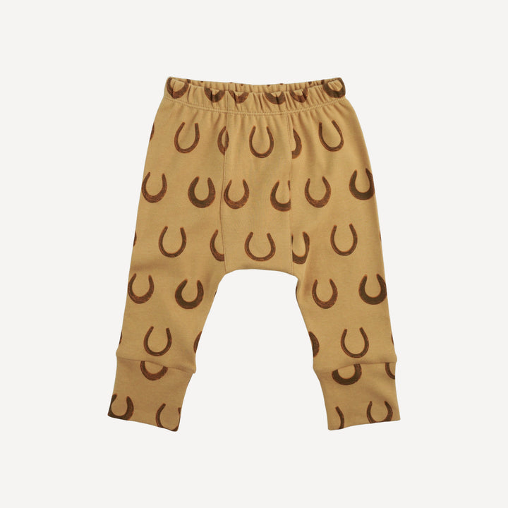 classic panda pant | horseshoes | organic cotton interlock