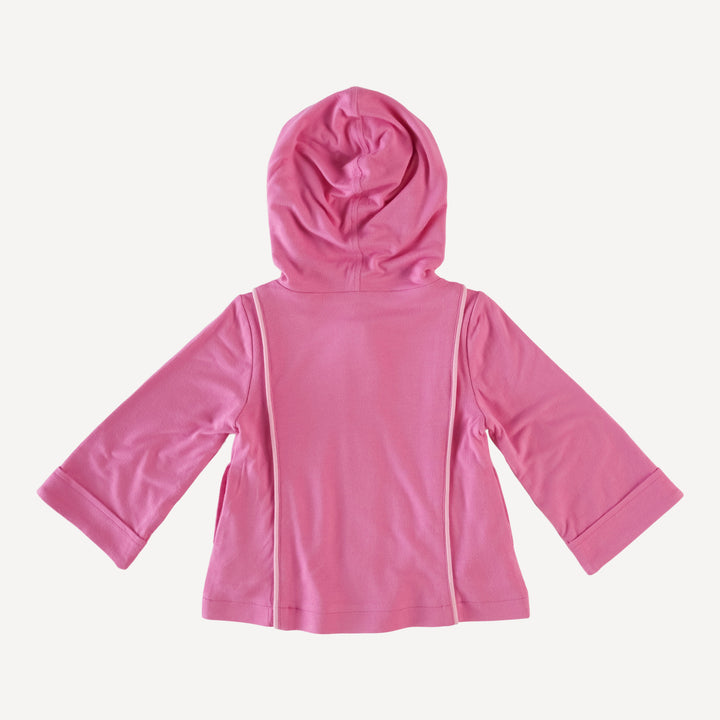 hooded princess line cardigan | hot pink | bamboo