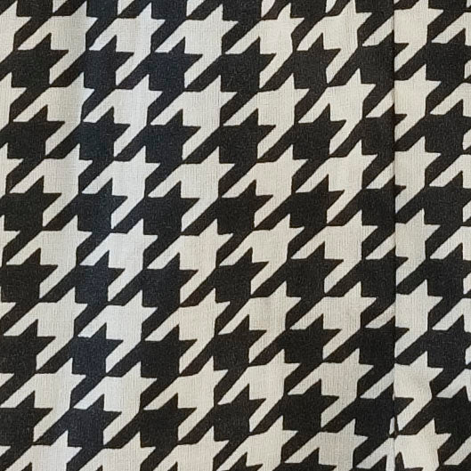 pole pocket window panel set of 2 | houndstooth | organic cotton woven