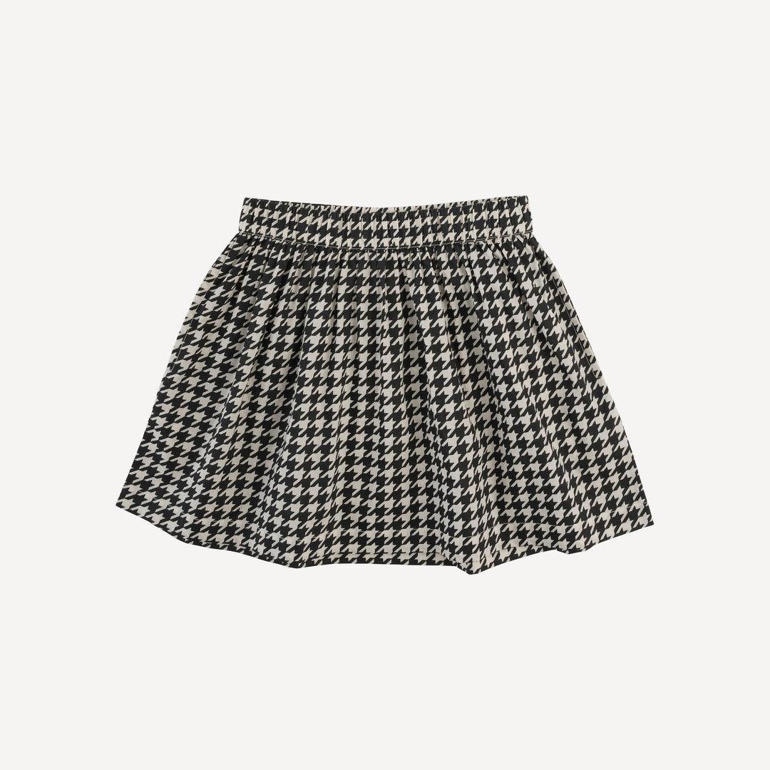 basic skirt | houndstooth | organic cotton woven
