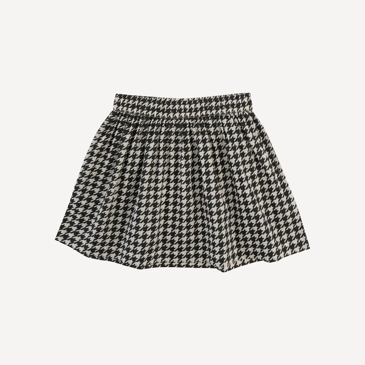 basic skirt | houndstooth | organic cotton woven