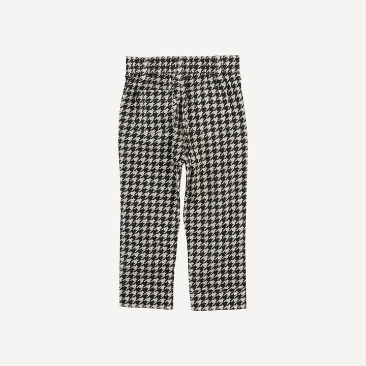 pintuck pant | houndstooth | organic cotton woven