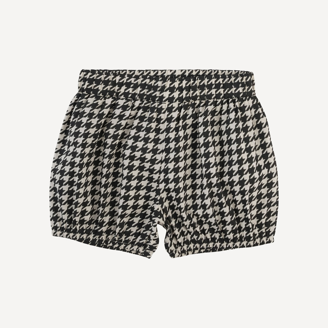 bloomer short | houndstooth | organic cotton woven